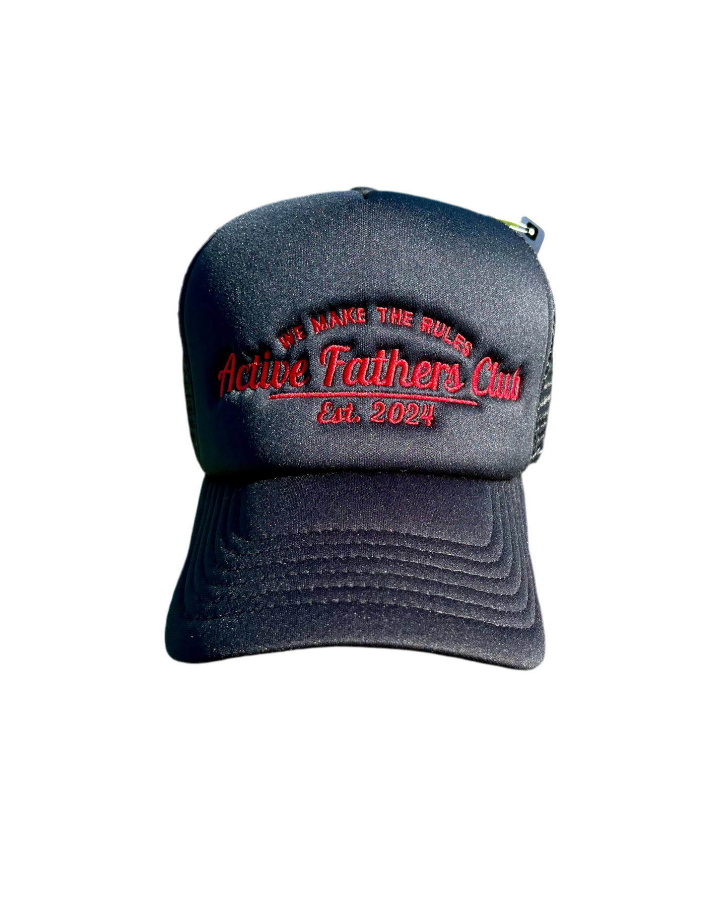 Black/Red Font AFC Trucker