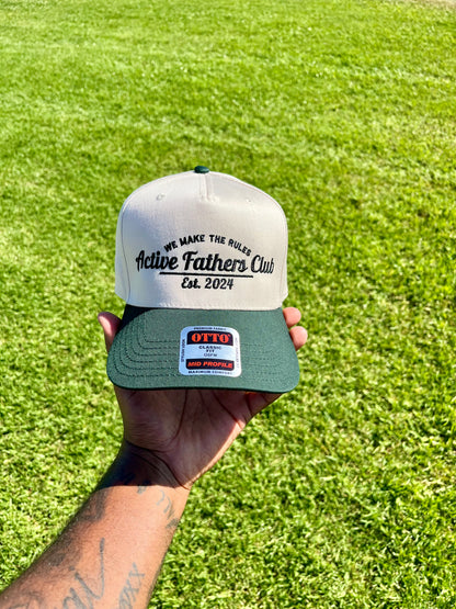 Off-White/Green AFC Snapback