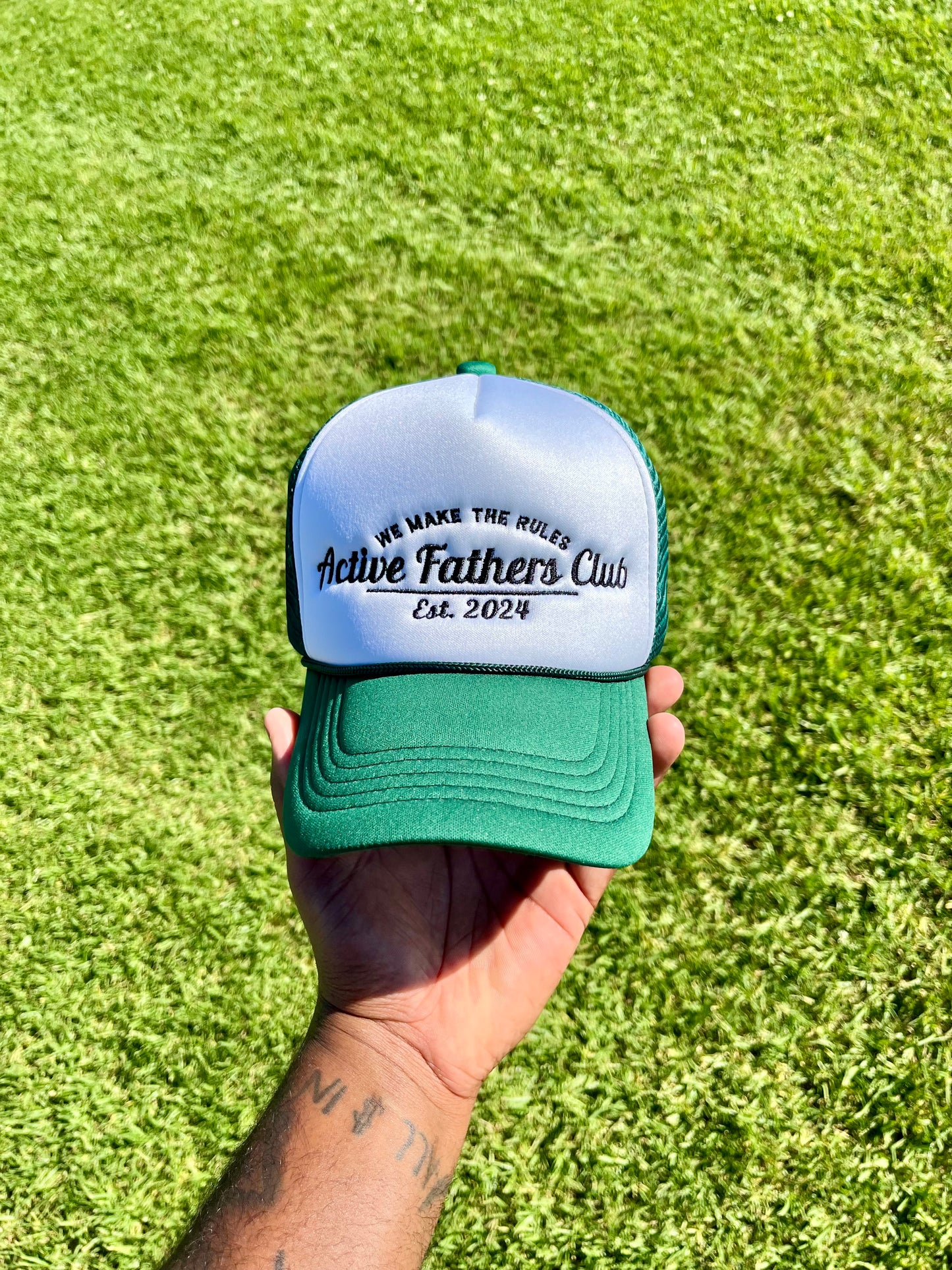 Green/White AFC Trucker