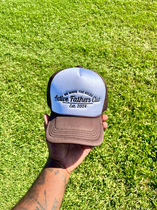Brown/White AFC Trucker