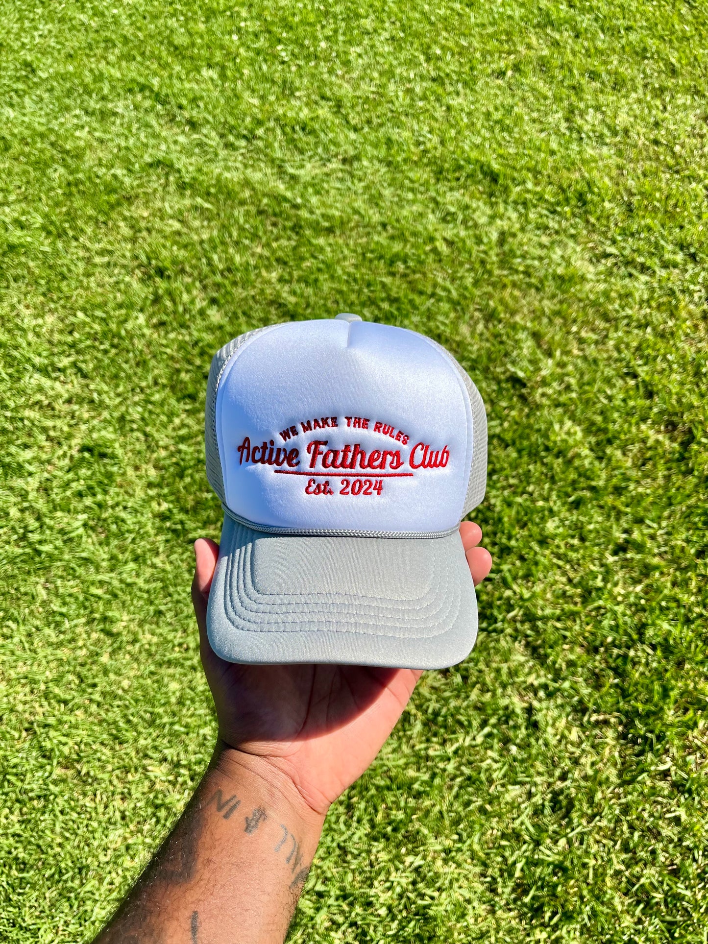 Grey/White AFC Trucker