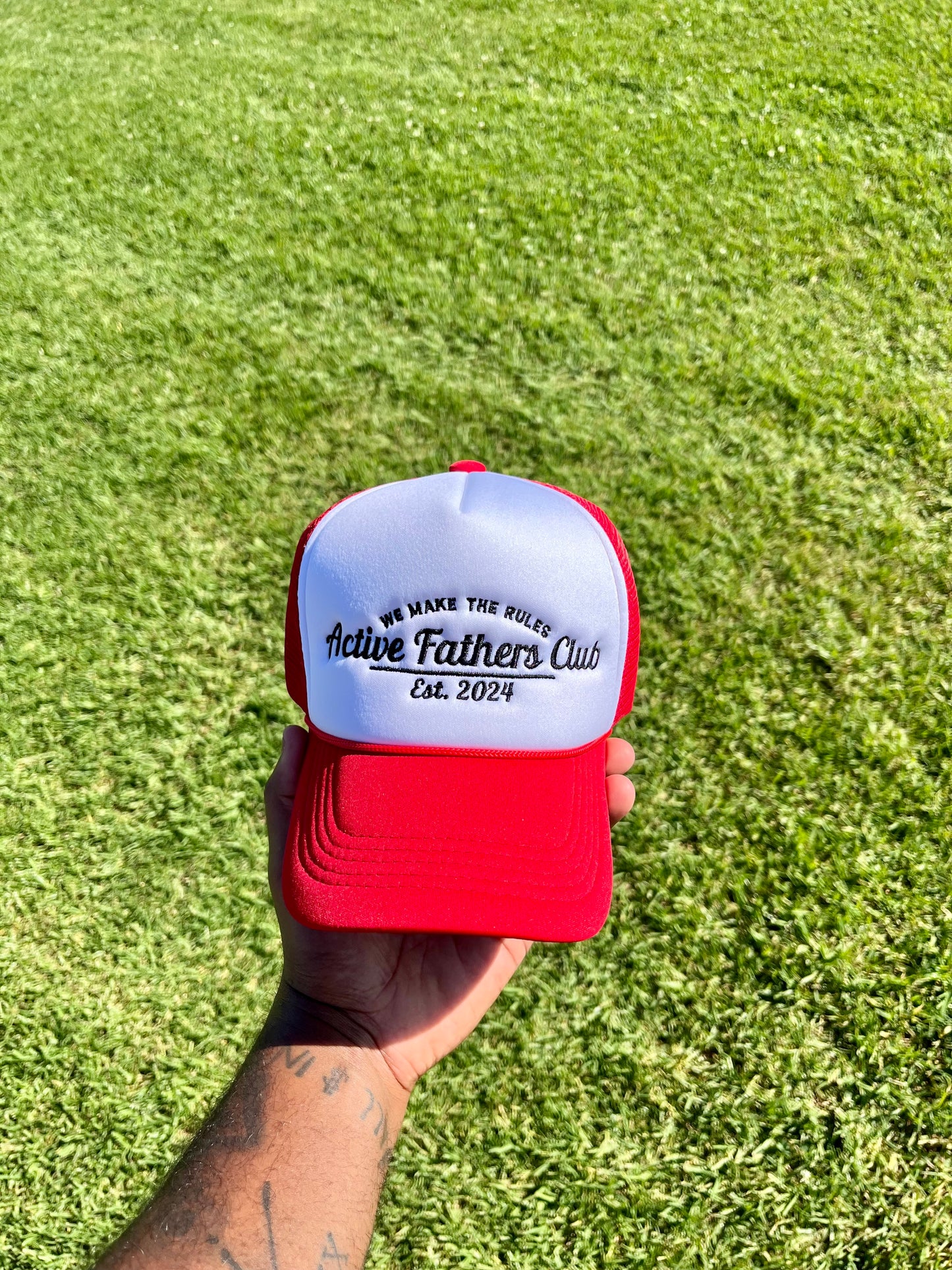 Red/White AFC Trucker