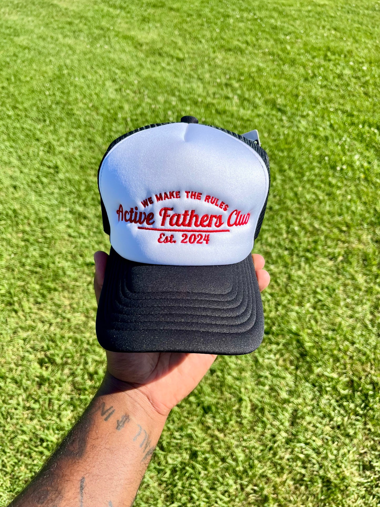 Black/ White AFC Trucker