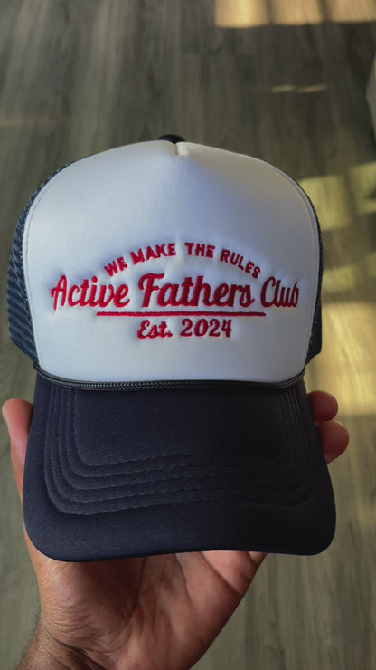 Navy Blue/White AFC Trucker
