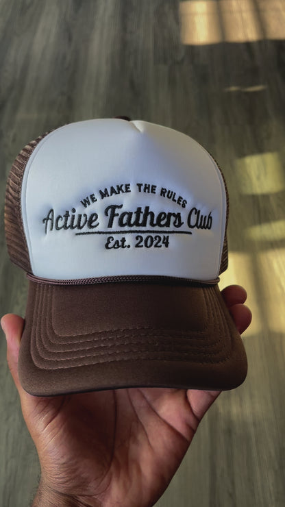 Brown/White AFC Trucker